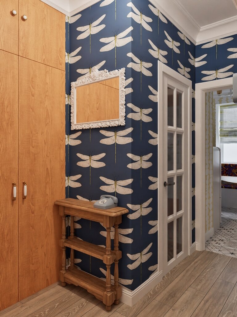 2014. Sterlitamak. One-bedroom apartment in a Brezhnev-era building with eclectic and Eastern touches for an elderly couple. Design of a one-bedroom apartment in a Brezhnev Eve Romanoff