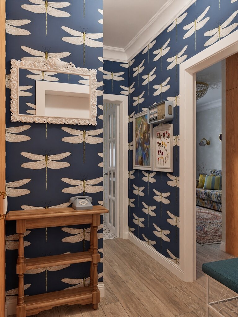 2014. Sterlitamak. One-bedroom apartment in a Brezhnev-era building with eclectic and Eastern touches for an elderly couple. Design of a one-bedroom apartment in a Brezhnev Eve Romanoff