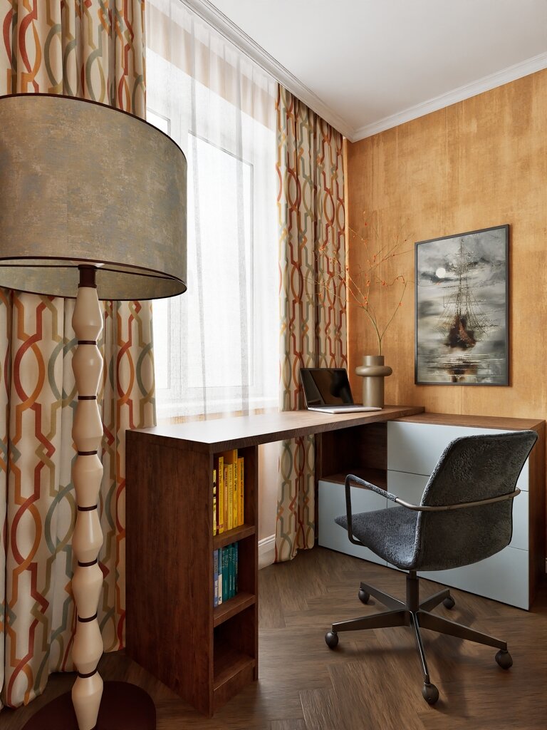 2014. Sterlitamak. Three-room apartment for a young family. Design of a three-room apartment in a Khrushchev Eve Romanoff