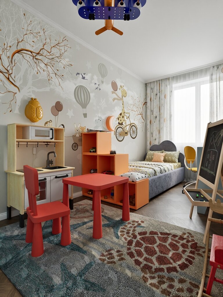 2014. Sterlitamak. Three-room apartment for a young family. Design of a three-room apartment in a Khrushchev Eve Romanoff