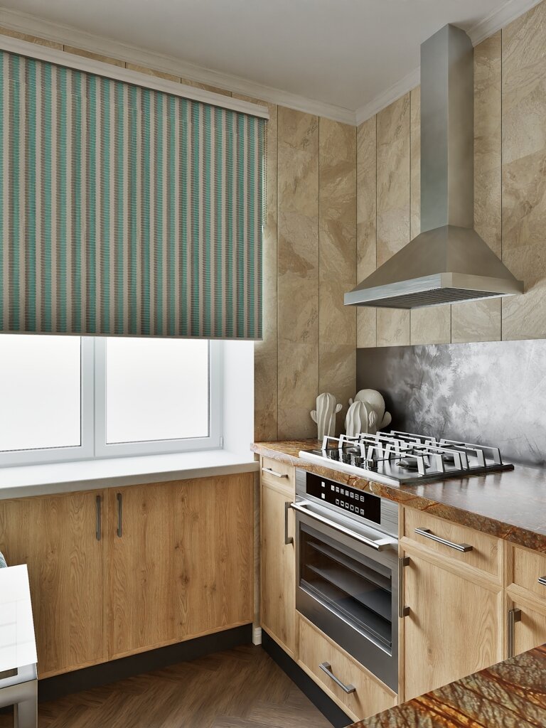 2014. Sterlitamak. Three-room apartment for a young family. Design of a three-room apartment in a Khrushchev Eve Romanoff
