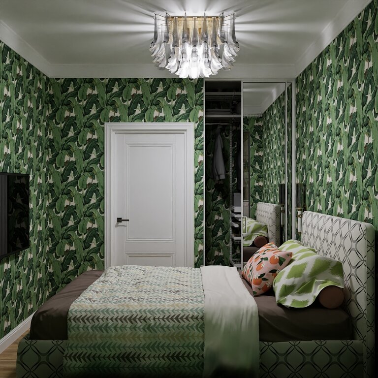 2015. Moscow. Redevelopment in a three-room Khrushev house for a family with two teenage daughters. Eve Romanoff