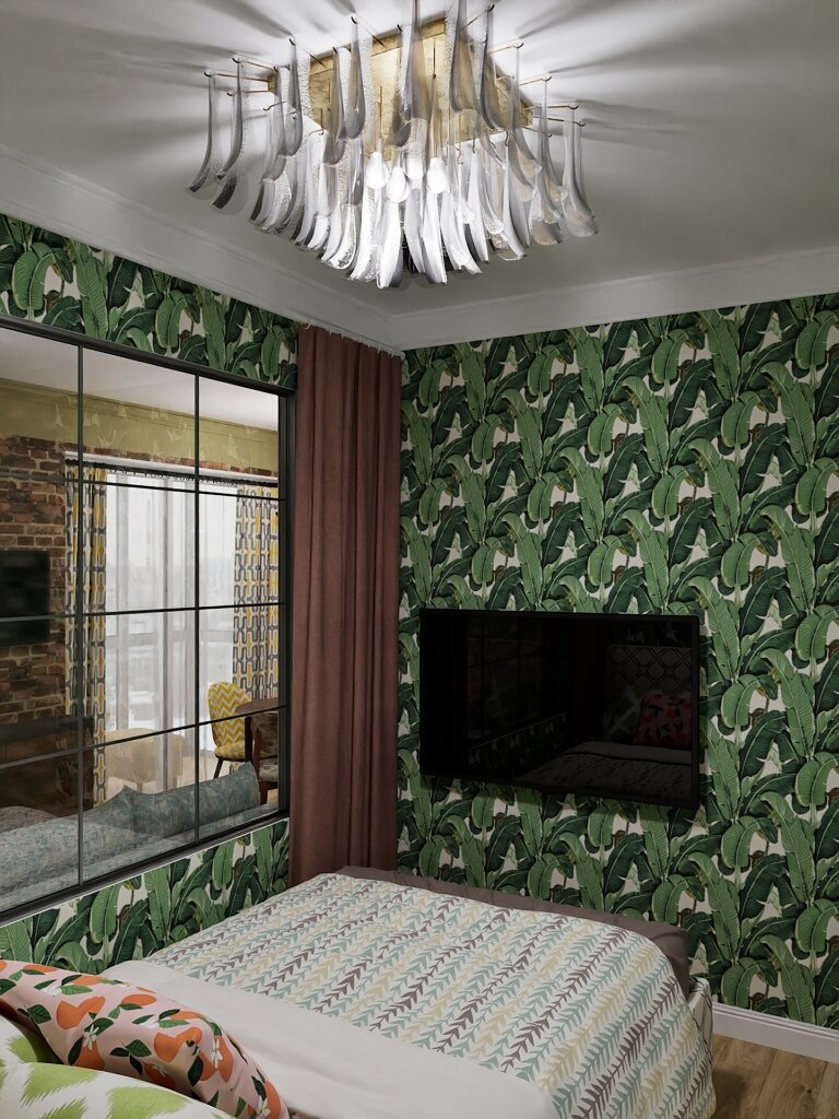 2015. Moscow. Redevelopment in a three-room Khrushev house for a family with two teenage daughters. Eve Romanoff