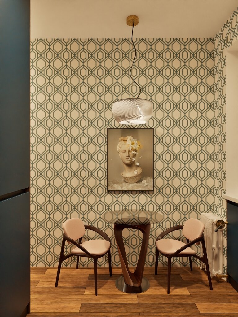 2017. Moscow. One-bedroom apartment in a Brezhnev-era building for an artist. Eve Romanoff