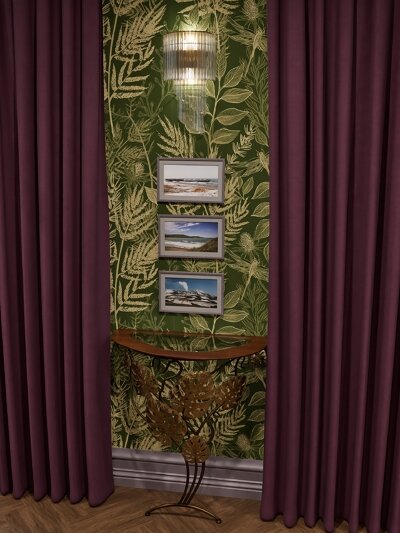 2020. Moscow. Begovoy District. One-bedroom apartment with a combined kitchen-living room, a separate kitchen island and a cute bathroom with pink flamingos. Eve Romanoff
