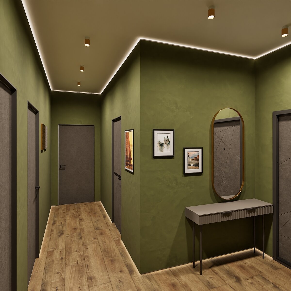 2020. Moscow. Airport District. Two-room apartment with a separate office and a cozy loggia. Eve Romanoff