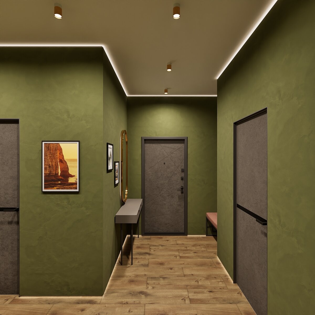 2020. Moscow. Airport District. Two-room apartment with a separate office and a cozy loggia. Eve Romanoff