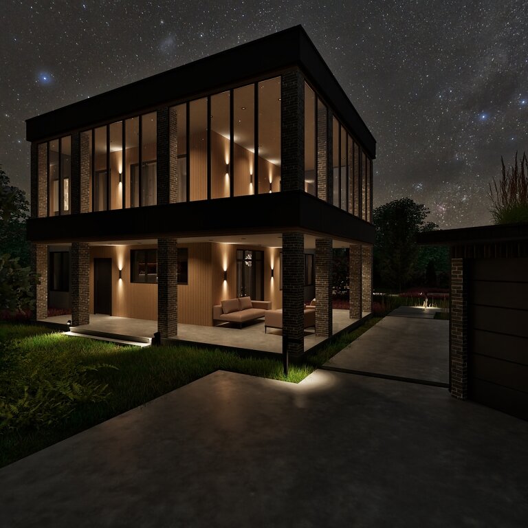 Two-storey house in Petropavlovsk-Kamchatsky in High-Tech style Eve Romanoff